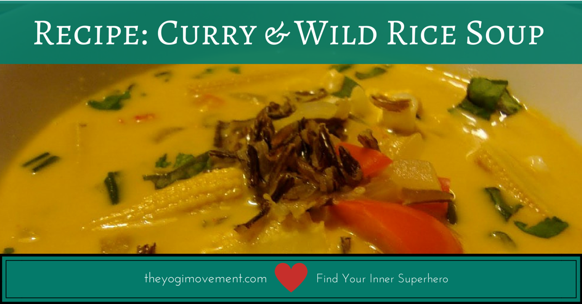 theyogimovement.com Curry and Wild Rice Veggie Soup Recipe by Monica Dawn Stone