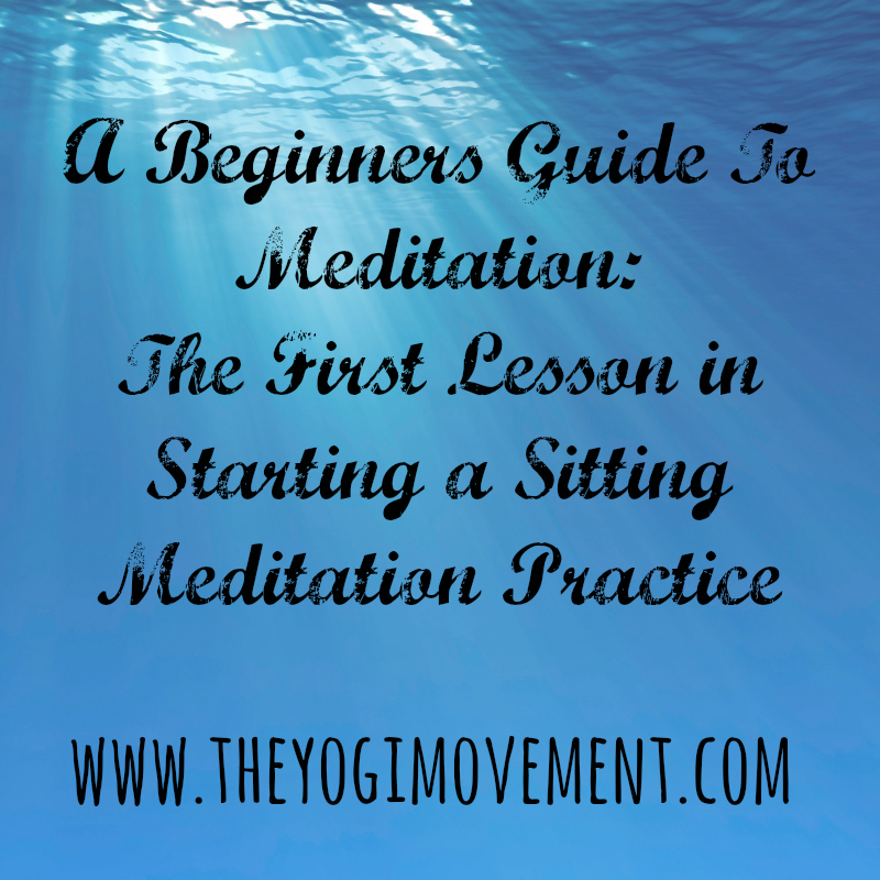 Starting a meditation Practice