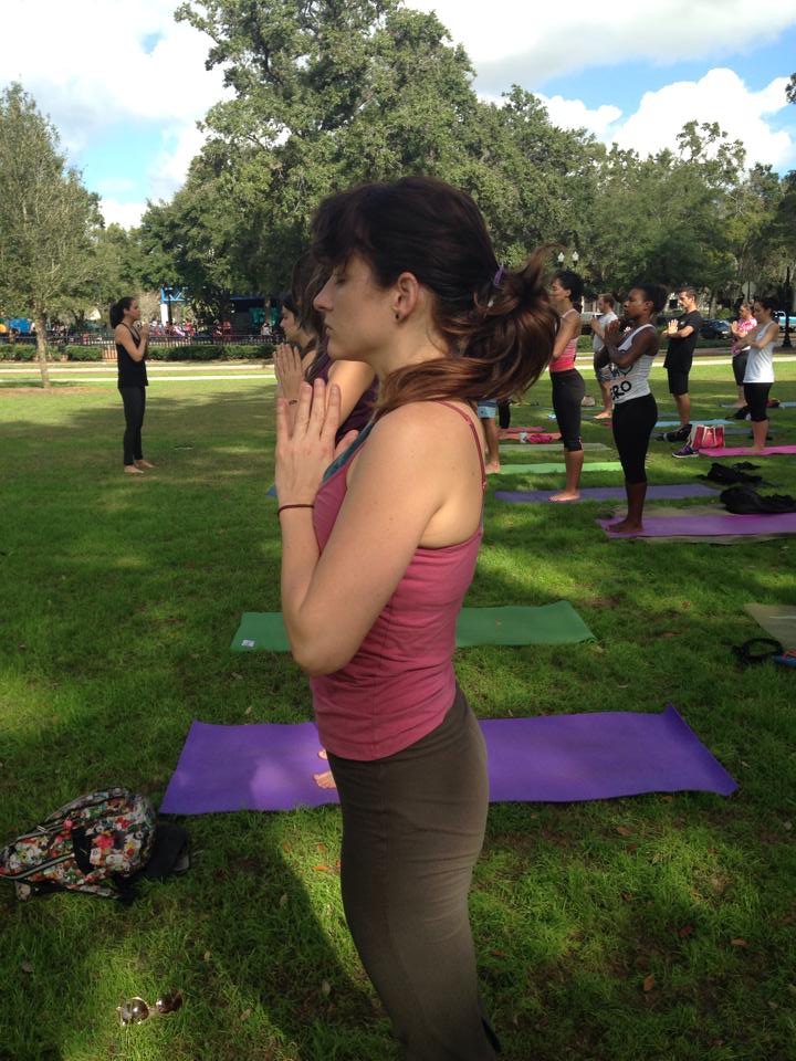 Yoga In Lake Eola Park Prayer