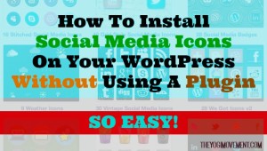 Install your social media icons without a plugin