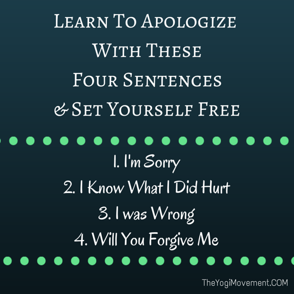 Learn To Apologize